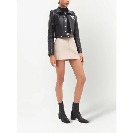 26FW 쿠레쥬 가죽 자켓 PERCBL005VY 0014 9999 BLACK - COURREGES