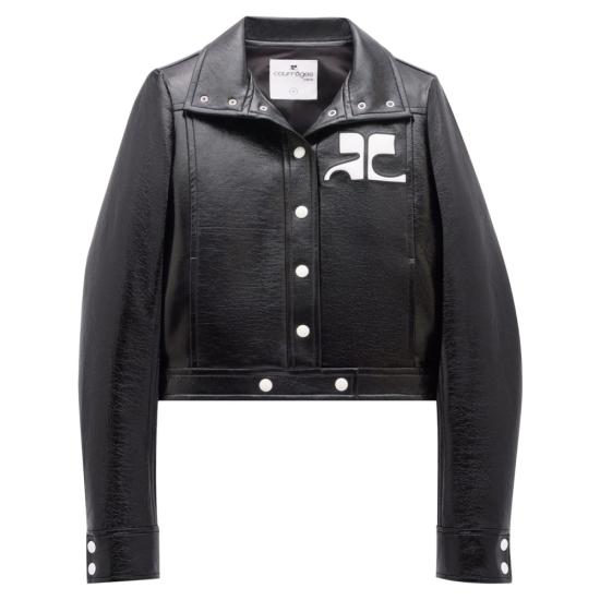 26FW 쿠레쥬 가죽 자켓 PERCBL005VY 0014 9999 BLACK