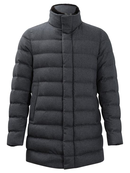 25FW 에르노 캐시미어 실크 모노그램 카코트 PI001310U380879482 Grey