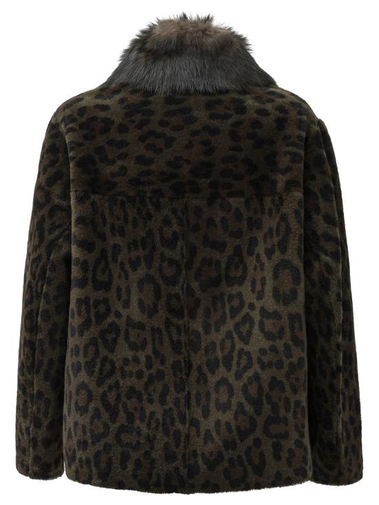 25FW 펄링바이지아니 케이프 ALISON MIXAGNELLO LEOPARDOMILITARY Green - FURLING BY GIANI