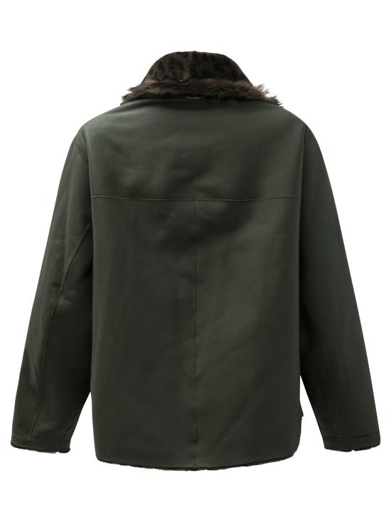 25FW 펄링바이지아니 케이프 ALISON MIXAGNELLO LEOPARDOMILITARY Green - FURLING BY GIANI