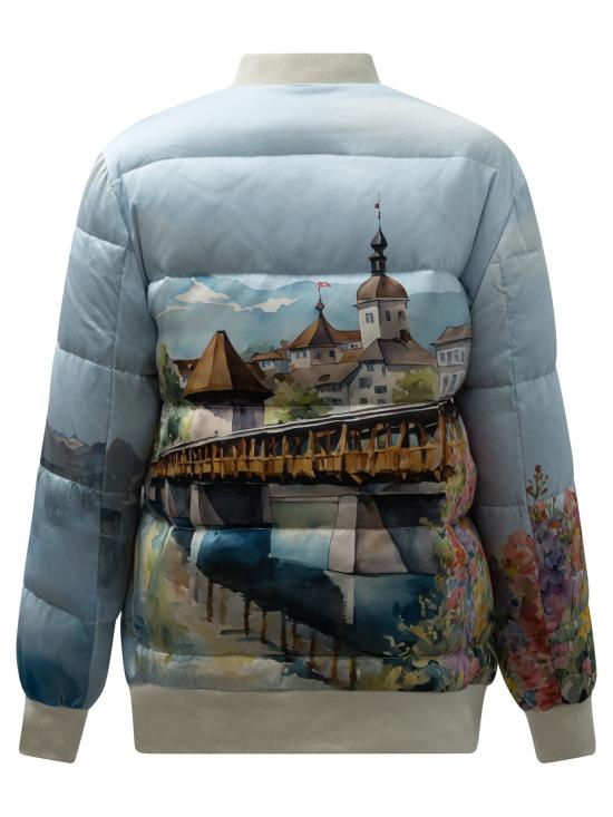 25FW 슬립노모어 숏패딩 BOMBERLUZERN Light blue - SLEEP NO MORE