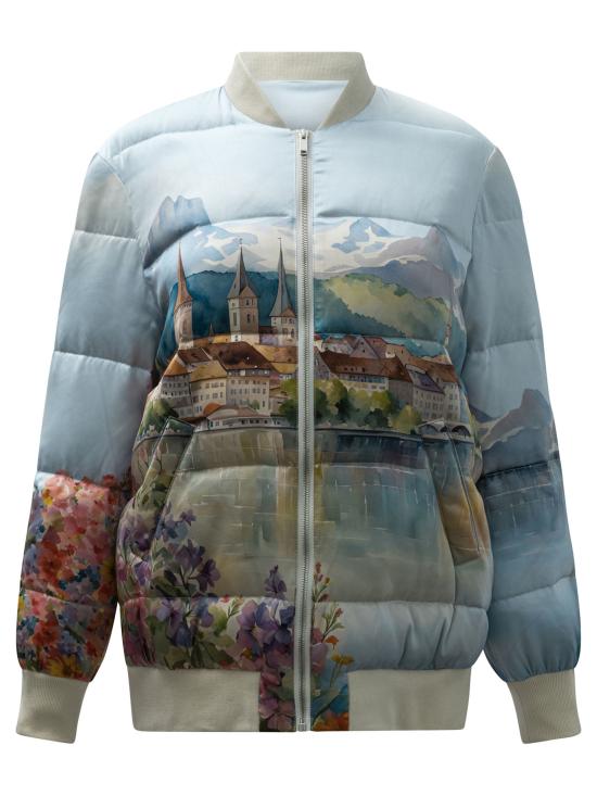 25FW 슬립노모어 숏패딩 BOMBERLUZERN Light blue