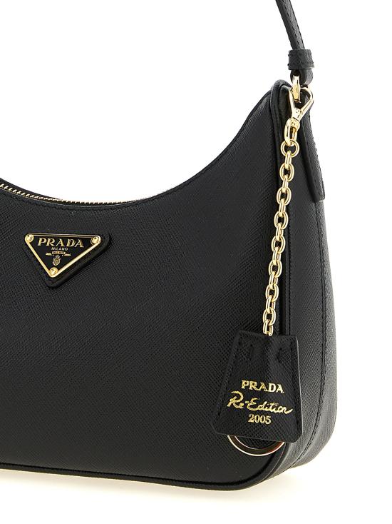 26FW 프라다 리에디션 2005 사피아노 가죽 미니백 1N204TNZVF0632 Black - PRADA