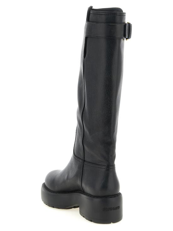 26FW 미우미우 부츠 5W767EF055Y9SF0002 Black - MIU MIU