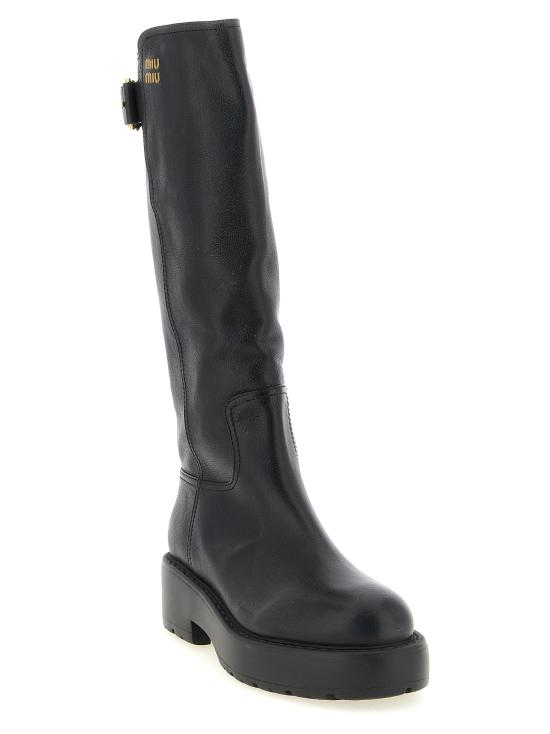 26FW 미우미우 부츠 5W767EF055Y9SF0002 Black - MIU MIU