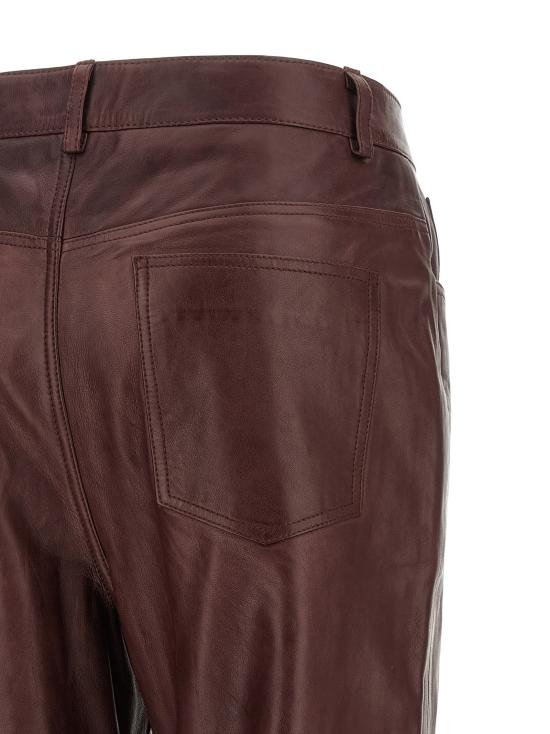 26FW 로테이트 바이 크리스텐슨 가죽 팬츠 116668757757 Bordeaux - ROTATE BY BIRGERCHRISTENSEN