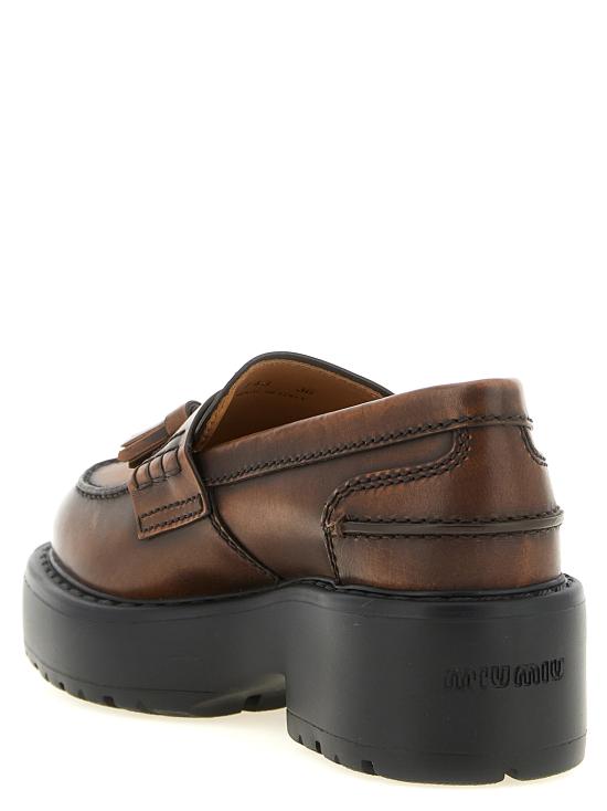 26FW 미우미우 로퍼 5D743EF0553KY8F0038 Brown - MIU MIU