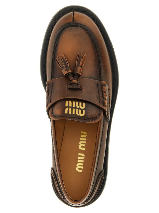 26FW 미우미우 로퍼 5D743EF0553KY8F0038 Brown - MIU MIU