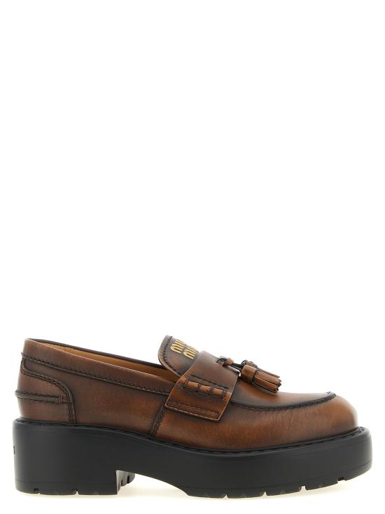 26FW 미우미우 로퍼 5D743EF0553KY8F0038 Brown