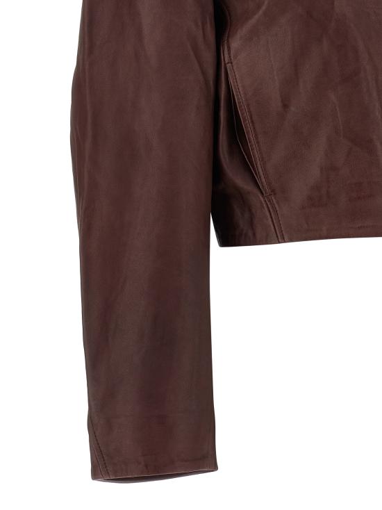 26FW 로테이트 바이 크리스텐슨 가죽 자켓 116666757757 Bordeaux - ROTATE BY BIRGERCHRISTENSEN