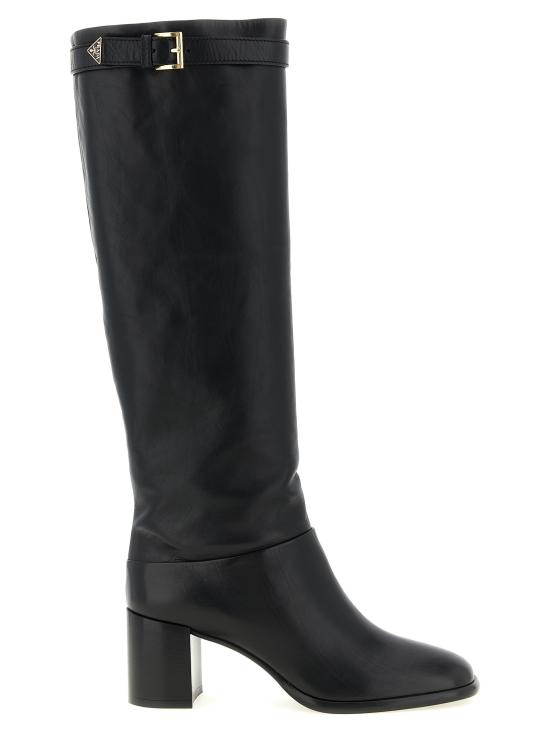 26FW 프라다 가죽 부츠 1W678OF065070F0002 Black