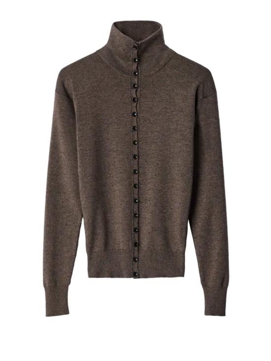 26FW 르메르 버튼 탑 파인 울 스웨터 버튼 탑 파인 울 스웨터 PO0047 LK1070 BR538