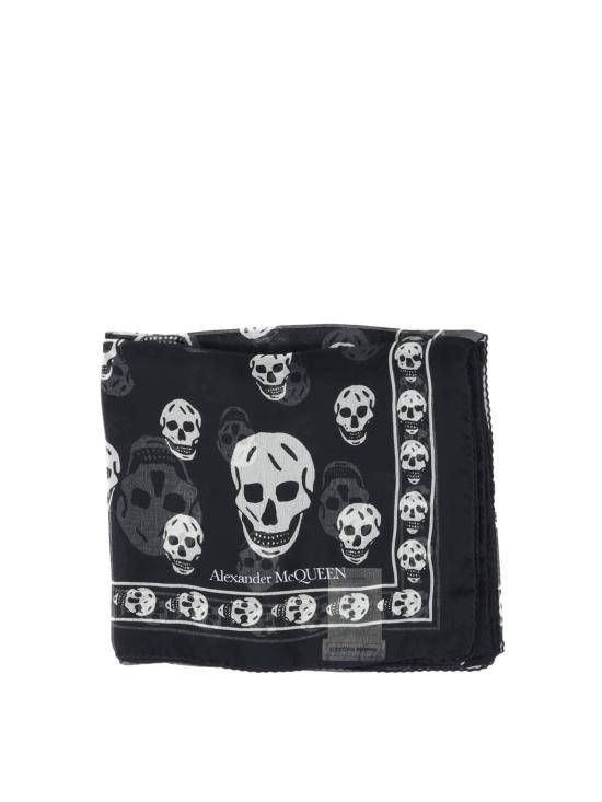 26FW 알렉산더 맥퀸 머플러/스카프 557717 3052Q1078 BLACK IVORY