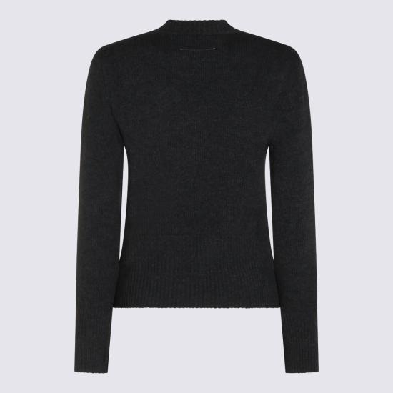 26FW MM6 메종마르지엘라 스웨터 S52HL0064 M13287855M DARK GREY MELANGE - MM6 MAISON MARGIELA