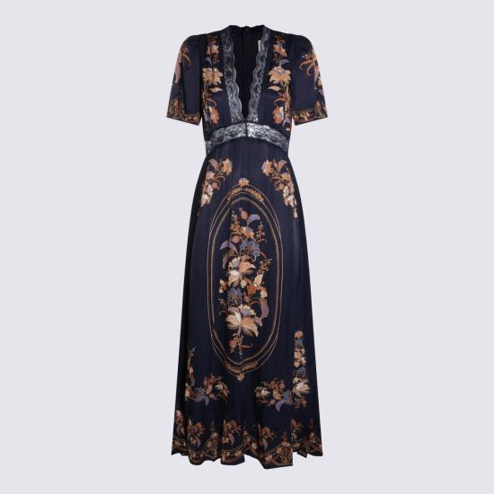 26FW 팜 리오 롱 원피스 374253 26106 LARA NAVY BLUE