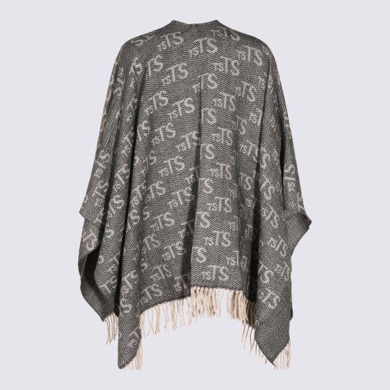26FW 트윈셋 케이프 262TA4330 S1658313746 NERO PARCHMENT - TWINSET
