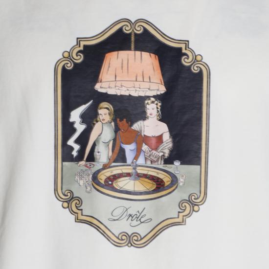 26FW 드롤드무슈 반팔 티셔츠 TS355 CO002OW OFF WHITE - DROLE DE MONSIEUR
