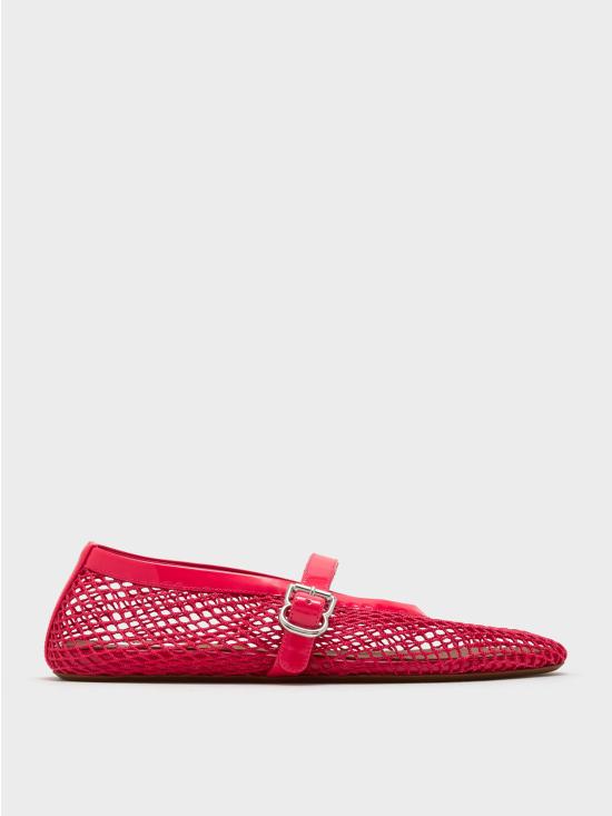 26FW 알라이아 피쉬넷 발레 플랫 AA3A029TK007 PINK
