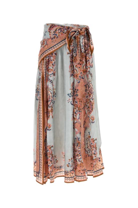 26FW 짐머만 롱 스커트 8066SSS261 BLUPF Printed