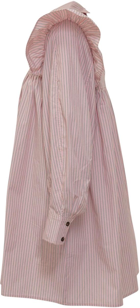 26SS 가니 스트라이프 미니 셔츠 드레스 A1030161868SS26 PINK - GANNI