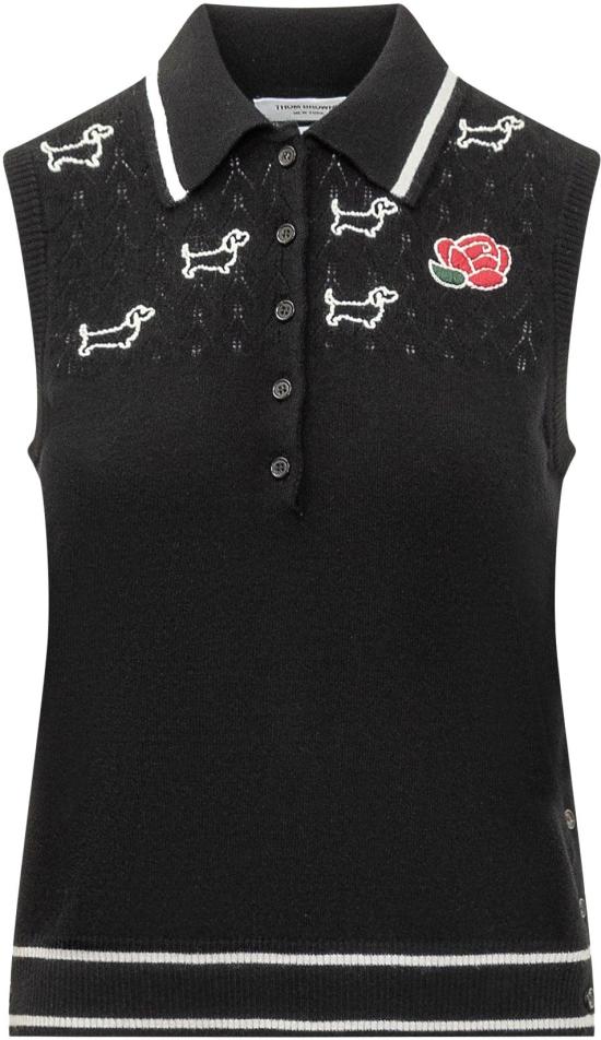 톰브라운 니트웨어 FKP111EY1029001FW24 BLACK