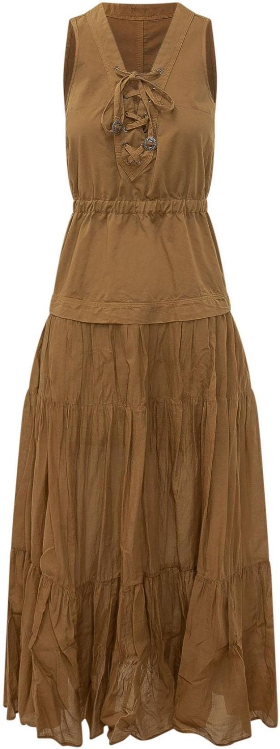 26SS 핑코 롱 원피스 106822A3AXL25SS26 BEIGE