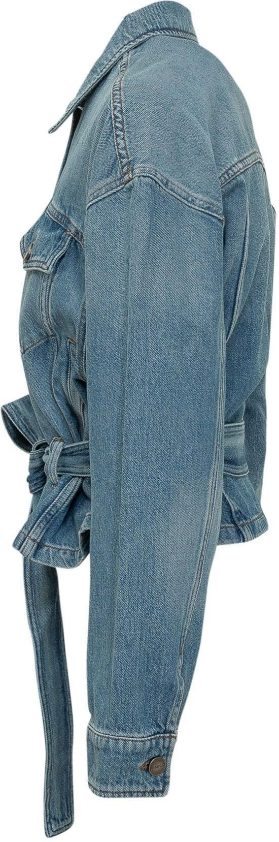 26SS 핑코 데님 자켓 106389A341PJVSS26 BLUE - PINKO