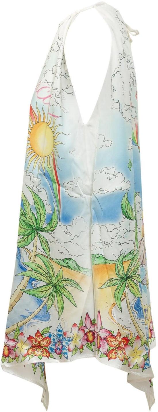 26SS 카사블랑카 숏 원피스 WSS26DR20301SS26 WHITE - CASABLANCA