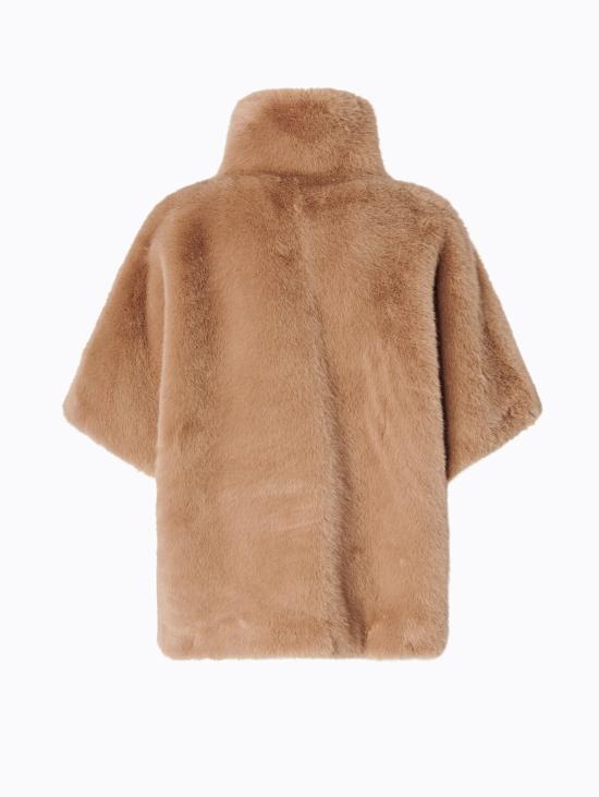 26FW 핑코 무스탕 Ecofur Aspen con Collo Alto Toupe의 카파 - PINKO