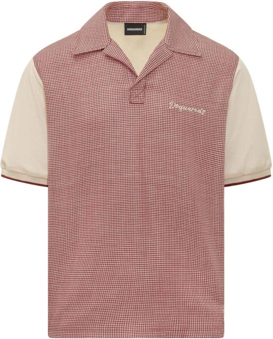 26SS 디스퀘어드2 폴로 티셔츠 S74DM1023D35460001FSS26 MAROON