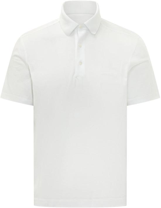 26SS 에르메네질도제냐 폴로 티셔츠 UH348A3H794N00SS26 WHITE