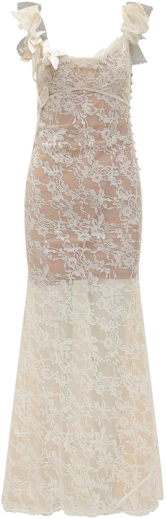 26SS 셀프 포트레이트 롱 원피스 SS26259XCCREAMSS26 WHITE