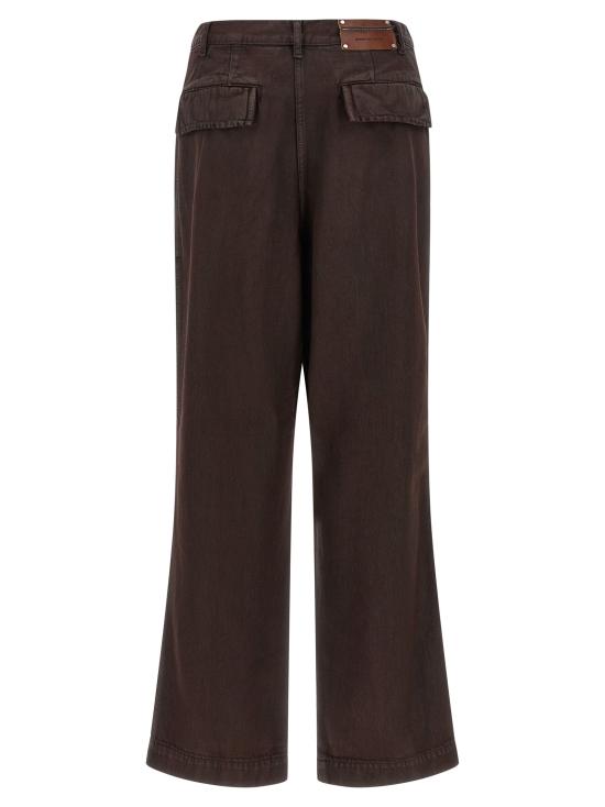 26FW 드리스 반 노튼 스트레이트 팬츠 핀크스 팬츠 보르도 - DRIES VAN NOTEN