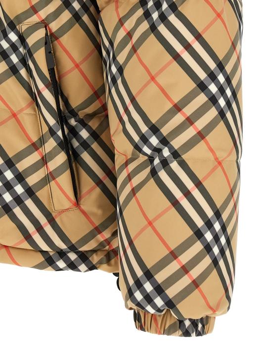 26FW 버버리 숏패딩 스노든  재킷 베이지 - BURBERRY