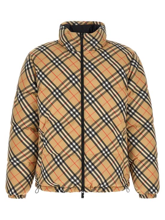 26FW 버버리 숏패딩 스노든  재킷 베이지 - BURBERRY