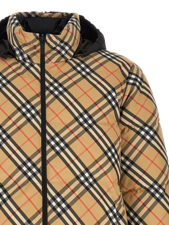 26FW 버버리 숏패딩 스노든  재킷 베이지 - BURBERRY