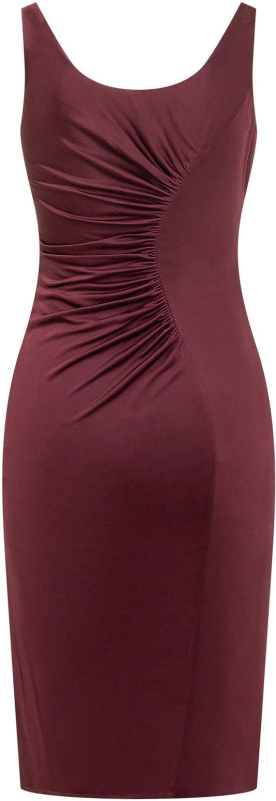 26SS 베르사체 미디 원피스 10226061A124971RD90SS26 MAROON - VERSACE