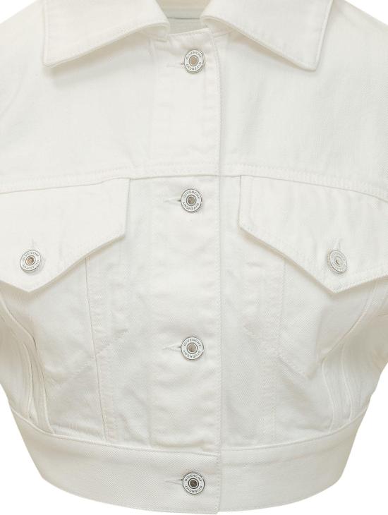 26SS 지방시 데님 자켓 BW00US516T130SS26 WHITE - GIVENCHY