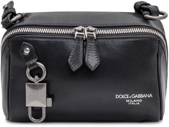 26SS 돌체앤가바나 Lock tempesta calfskin 크로스백 BM2446AU99480999SS26 BLACK