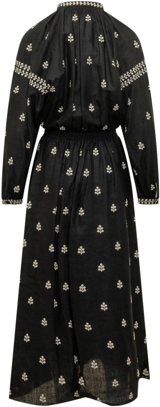 26SS 이자벨마랑 로딜리아 실크 롱 슬리브 드레스 26PRO1027FAD1J12I01BKSS26 BLACK - ISABEL MARANT
