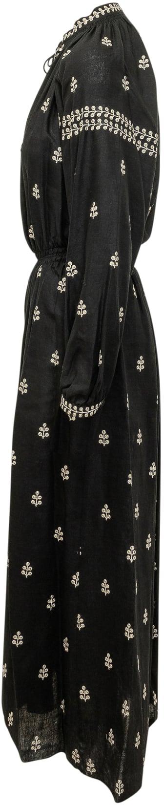 26SS 이자벨마랑 로딜리아 실크 롱 슬리브 드레스 26PRO1027FAD1J12I01BKSS26 BLACK - ISABEL MARANT