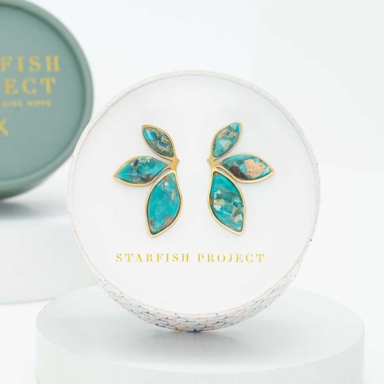  스타피쉬 프로젝트 이어링 코스탈 리프 엠퍼러 스톤 귀걸이 - STARFISH PROJECT