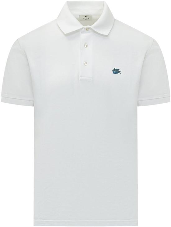 26SS 에트로 로고 코튼 폴로 티셔츠 MRMD0005AU135W0001SS26 WHITE