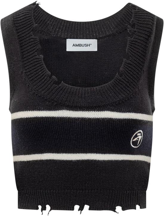 엠부시 니트웨어 BWHT003F24KNI0011031FW24 BLACK