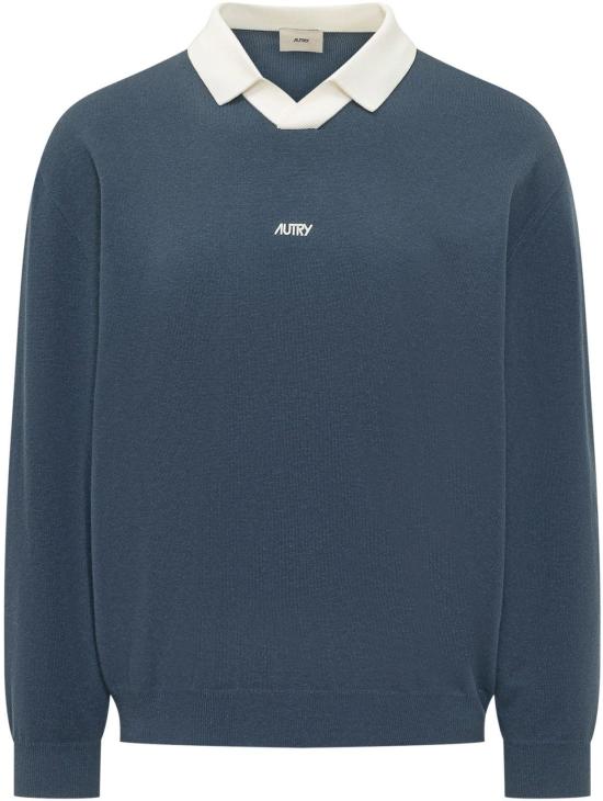 26SS 오트리 폴로 티셔츠 POPX024BSS26 BLUE