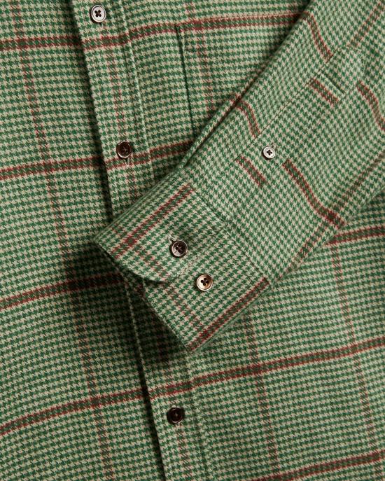  포르투기스플란넬 긴팔 셔츠 포르투갈 플란넬 브룩  그린 - PORTUGUESE FLANNEL