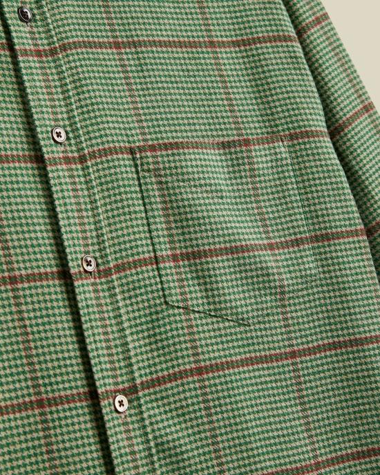  포르투기스플란넬 긴팔 셔츠 포르투갈 플란넬 브룩  그린 - PORTUGUESE FLANNEL