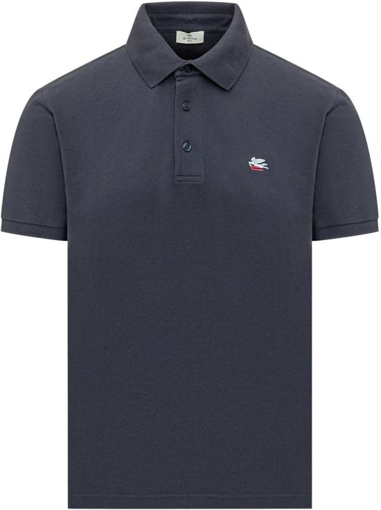 26SS 에트로 로고 코튼 폴로 티셔츠 MRMD0005AU135B0065SS26 NAVY
