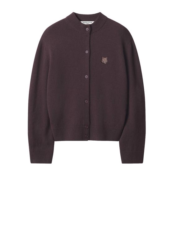 26FW 메종키츠네 가디건 MRWKC01KT1006 0553 DARK WOOD